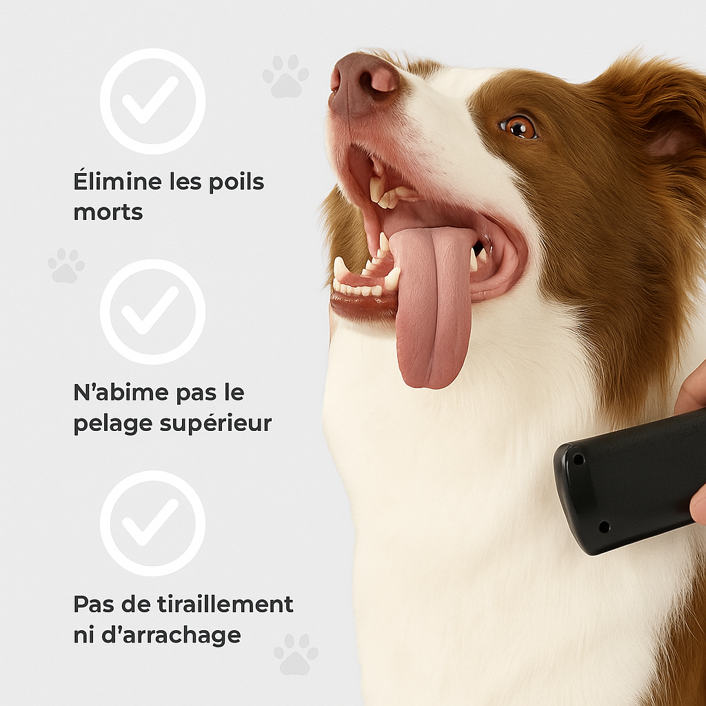 Brosse Anti-Mue – Toilettage facile pour chiens et chats