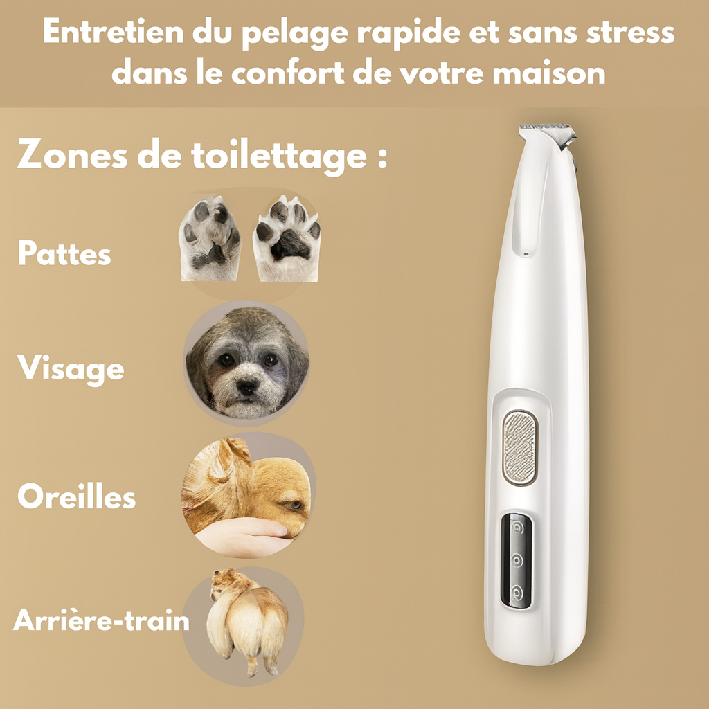 Pattes Zen™ – Tondeuse pour Chien et Chat