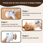 SteamZen™ – Brosse vapeur apaisante pour chiens & chats