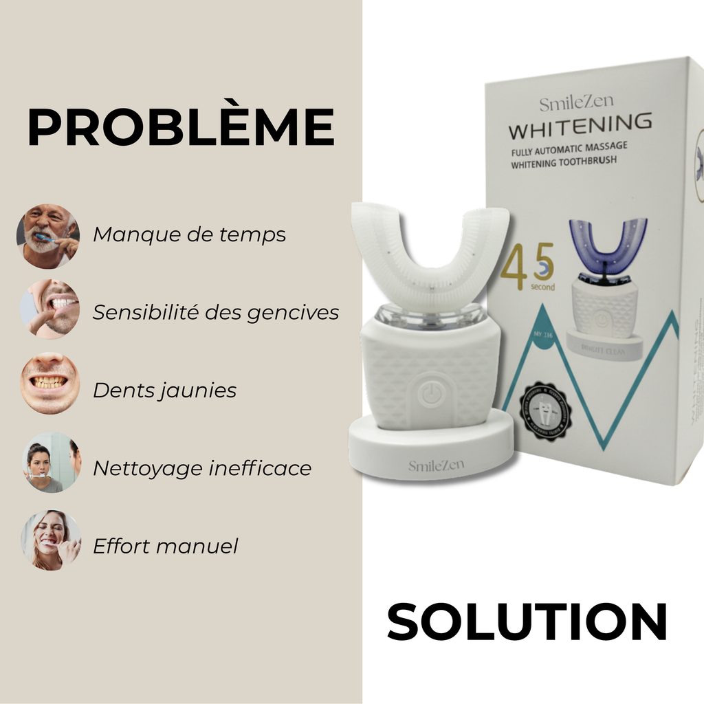 SmileZen™ – Brosse à dents à ultrasons 360° intelligente