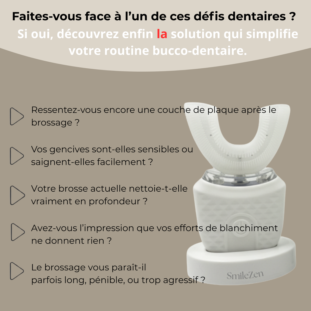 SmileZen™ – Brosse à dents à ultrasons 360° intelligente
