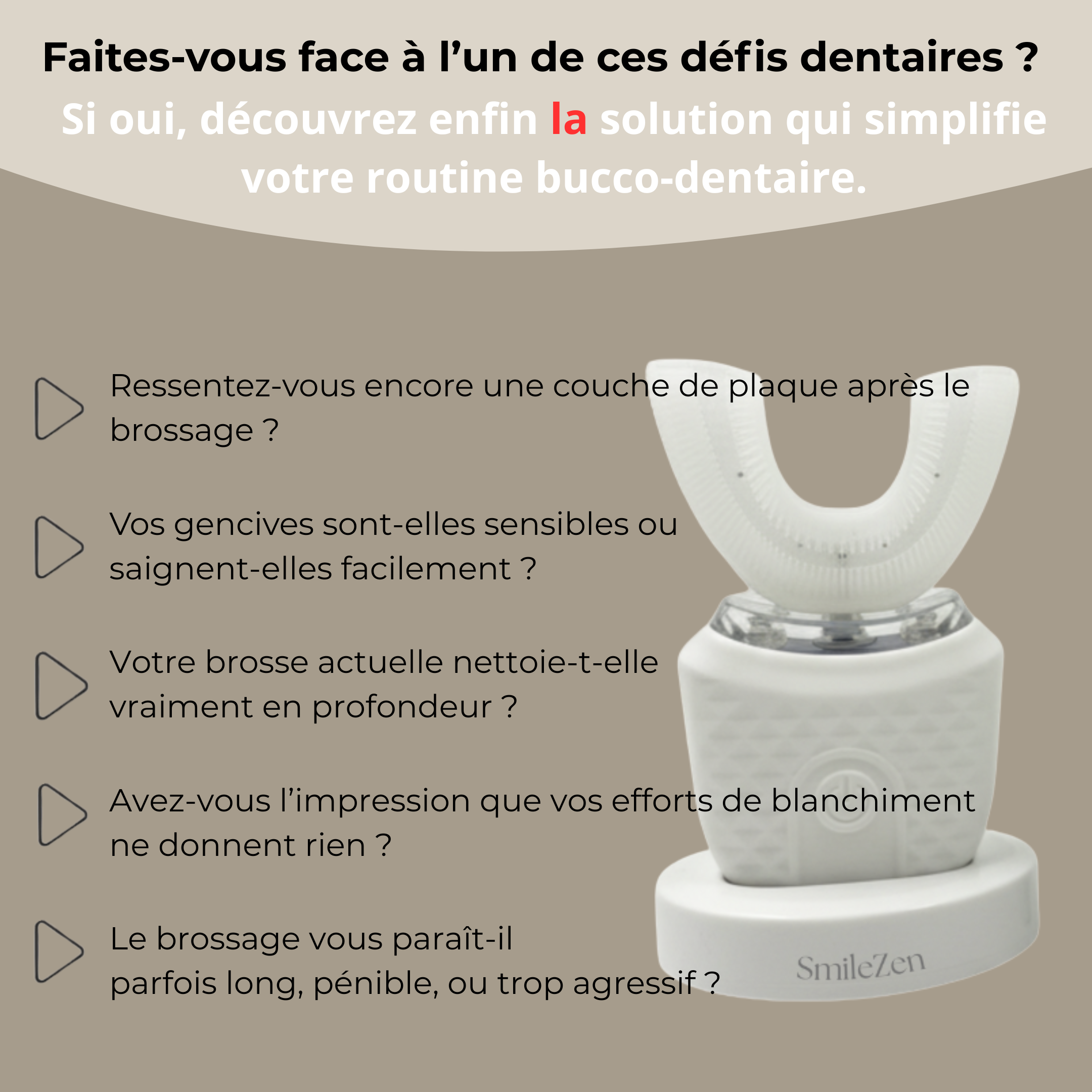 SmileZen™ – Brosse à dents à ultrasons 360° intelligente