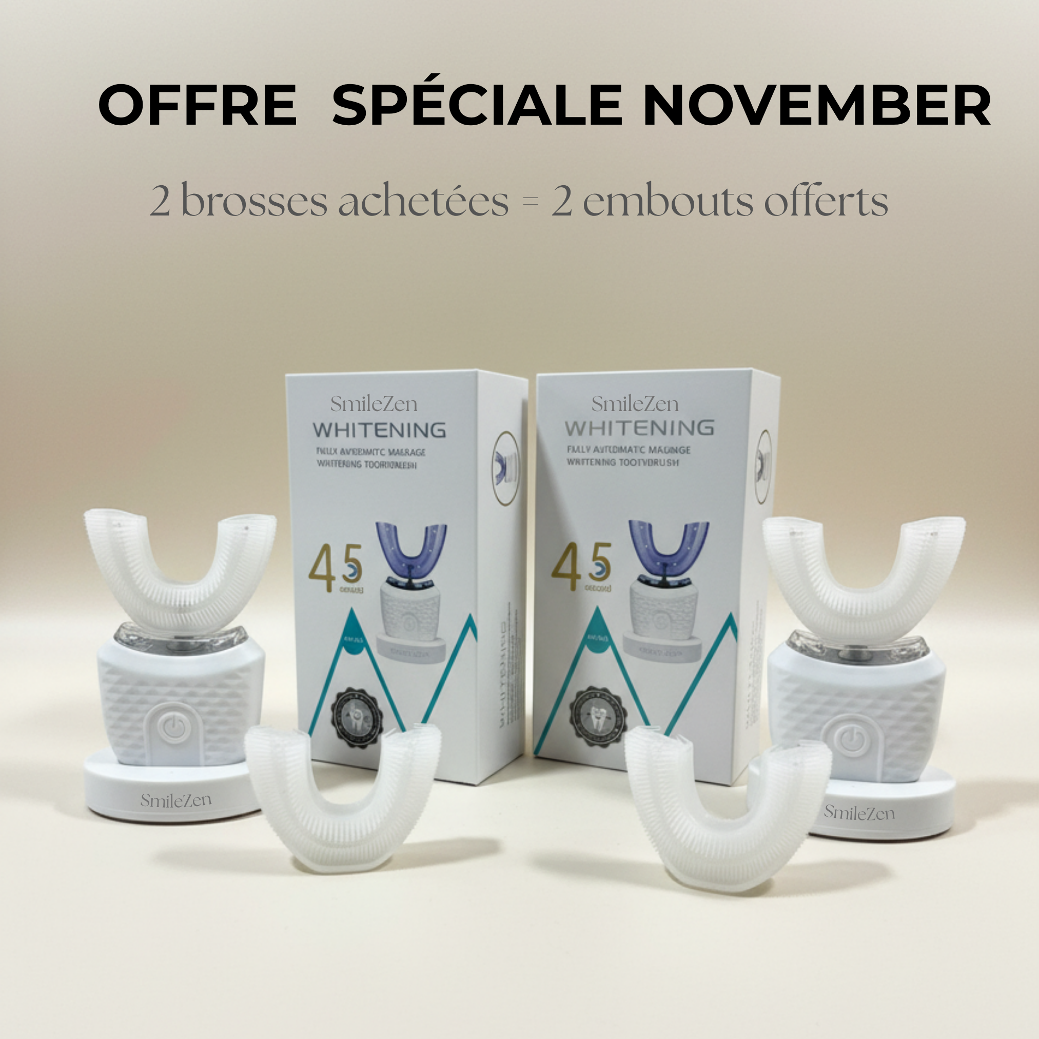 SmileZen™ – Brosse à dents à ultrasons 360° intelligente