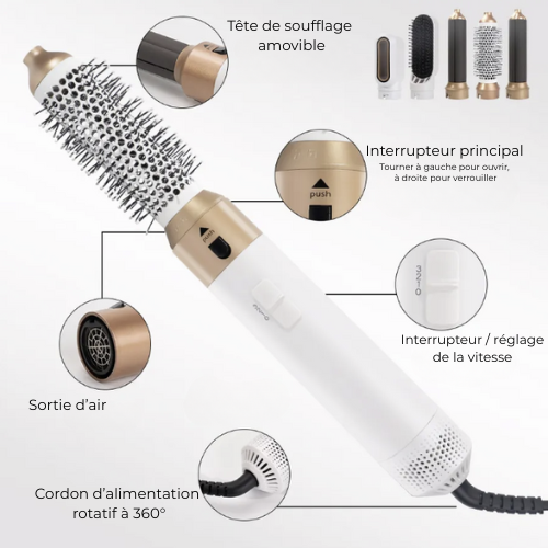 Silkeo™ 5-en-1 – Le brushing soin qui révèle la beauté naturelle de vos cheveux